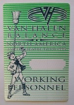 Van Halen Balance Backstage Pass North America Original 1995 Eddie Hard Rock - £12.80 GBP