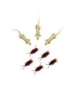 Real Looking House Rubber Lizard and Cockroach Toy - (Pack of 8) free sh... - £15.79 GBP