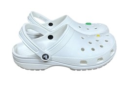 Crocs Classic Clog Unisex Slip On Shoes Water-Friendly Sandals White M9 W11 - $21.77