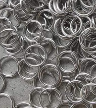 Jump Rings 20 Stainless Steel 8mm O Connectors Jewelry Craft Supply Bulk Lot Set - £3.79 GBP