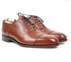Handmade high quality cowhide leather oxford shoes, formal shoes, men shoes - £118.14 GBP