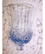 2 Candle Holder Peg Cup Home Ice Blue Cathedral Diamond HOMCO Regency Ch... - €31,86 EUR