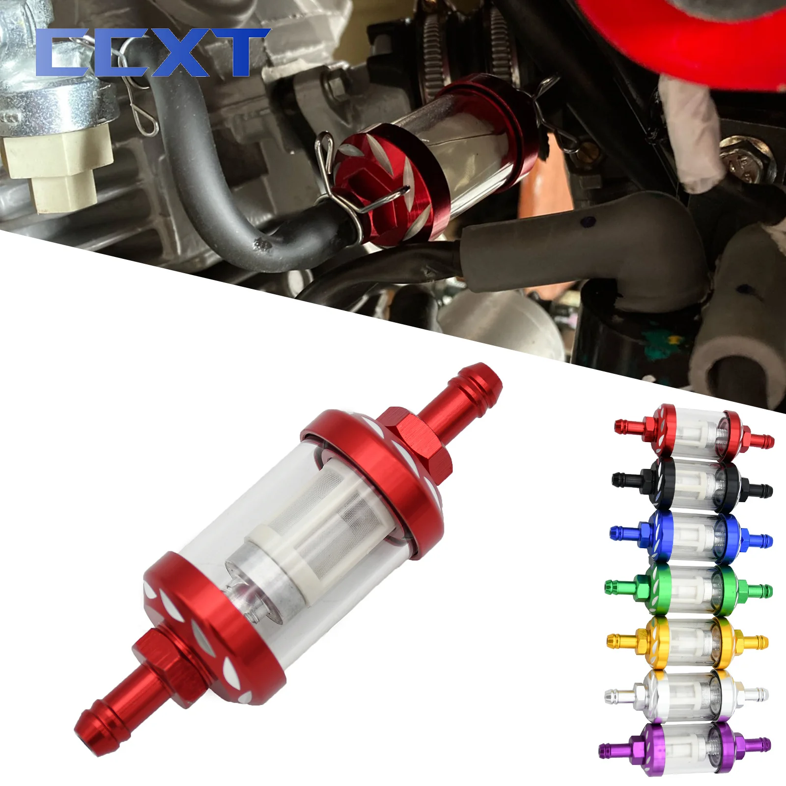 Motorcycle ATV Gas Fuel Gasoline Oil Filter Replacement Fuel Filter For ... - $13.54+