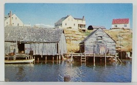 Nova Scotia Peggy Cove Fishing Village Postcard N7 - $7.95