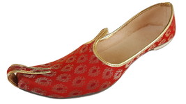 Herren Jutti Mojari Khussa Indisch Ethnisch Hochzeit Flache Schuhe US Size 8-12 - £25.27 GBP