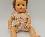 11” Vintage American Character Tiny Tears Baby Rubber Doll 1950s - $33.87
