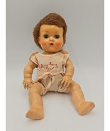 11” Vintage American Character Tiny Tears Baby Rubber Doll 1950s - £27.13 GBP