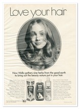 Wella Care Herbal Shampoo Love Your Hair Vintage 1972 Full-Page Magazine Ad - $9.70