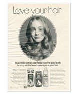 Wella Care Herbal Shampoo Love Your Hair Vintage 1972 Full-Page Magazine Ad - £7.63 GBP