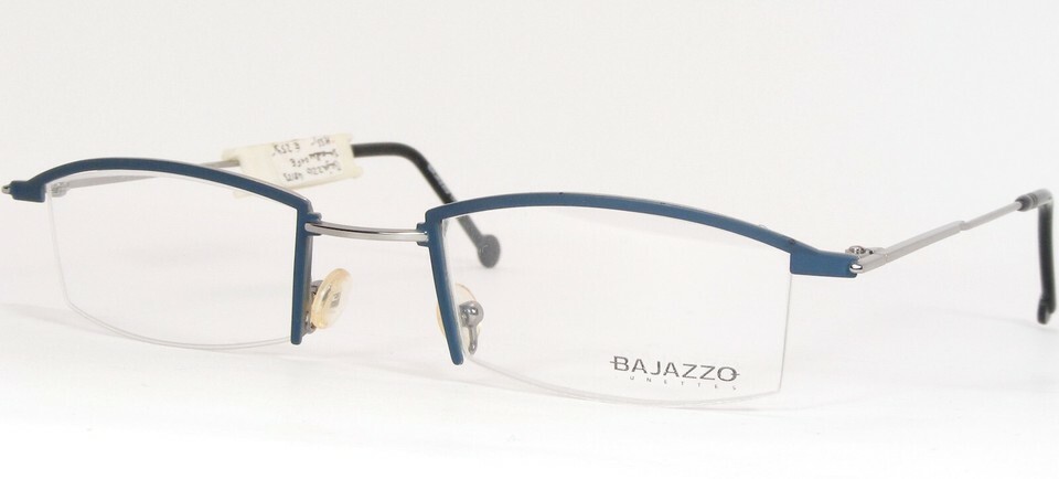 Lunettes Vintage BAJAZZO IMPULSE 01 FE Matte Teal Blue Silver UNIQUE 48-... - $76.30