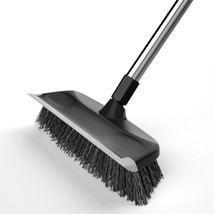 Floor Scrub Brush With Long Handle,Multi Purpose 10&quot; Heavy Duty Cleaning Brush W - $25.99