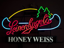 New Leinenkugels Honey Weiss Light Decor Artwork Beer Neon Sign 24&quot;x20&quot; - £196.60 GBP