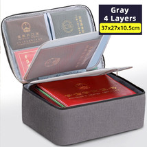 Large Document Storage Bag Organizer File Folder Passport Holder Password Lock B - £28.00 GBP