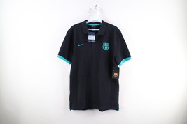 New Nike Mens Medium FCB Barcelona Football Club Soccer Collared Polo Shirt - £39.41 GBP