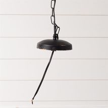 Primitive new Pendant Light in Chippy Black Tin image 3