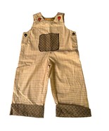 Vintage Quist Kid&#39;s Overalls Jumper Yellow Gingham Anchor Buttons Pocket... - €7,88 EUR