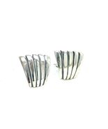 Tiffany &amp; Co Estate Fan Clip on Earrings Sterling Silver TIF969 - $296.01