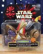 1999 Hasbro STAR WARS Episode I Electronic Gungan Catapult Accessory Set w/lites - £10.10 GBP