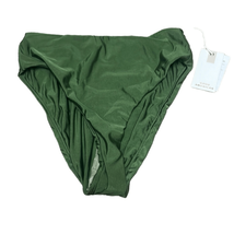 Good American Womens 2 US Medium Good Waist Bikini Bottoms Olive Green NWT - £22.15 GBP