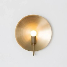 Mid Century Vintage Style Dome Shades Wall Sconce Modern Raw Brass wall light - £147.95 GBP