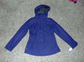 Womens Jacket ZeroXPosur Purple Hooded Zip Up Soft Shell Winter Coat $12... - £54.50 GBP
