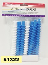 ANNIE PROFESSIONAL QUALITY SPIRAL RODS 1/2&quot; TWO COLOR 12 PCS #1322 - £3.18 GBP