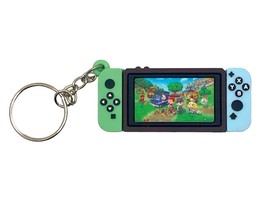 Collectable NINTENDO SWITCH Keychain - Animal Crossing New Leaf - Green & Blue - $8.79