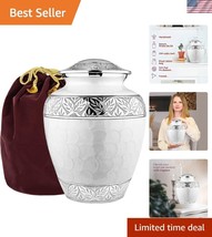 Durable Threaded Top Cremation Urn for Male &amp; Female Ashes, 200 lbs Capa... - $104.99