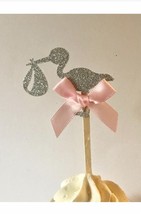Its a girl baby shower, girl cupcake topper, its a girl cupcake, baby sh... - $7.43