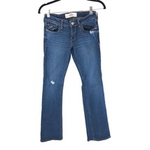 Hollister Womens Jeans Boot Cut Distressed Dark Wash 3S 26x31 - £15.41 GBP