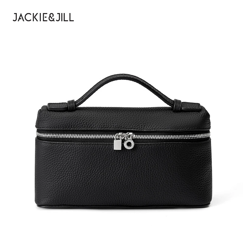 Top Layer Cowhide Lunch Box Bag Genuine Leather Women&#39;s Handbag Hand Box Bag Mes - £71.22 GBP