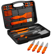 Home-Complete Wood BBQ Grill Tool Set - 22 Piece - $42.76