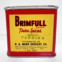 Brimfull Pure Spices Paprika Spice Tin 1 Oz Denver Enid Omaha Amarillo 2... - $18.32