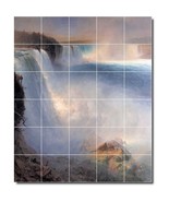 Frederic Church Waterfalls Painting Ceramic Tile Mural BTZ01758 - $410.31 CAD+