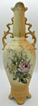 Robert Hanke Royal Wettina Austrian Floral Design Vase About 14.5&quot; - £101.92 GBP