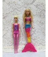 2 Barbie Dolls One is a Mermaid - £3.21 GBP