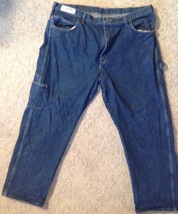Bulwark FR Mens Jeans Size 42W 30L Dark Wash Flame Resistant 100% Cotton  - £20.42 GBP