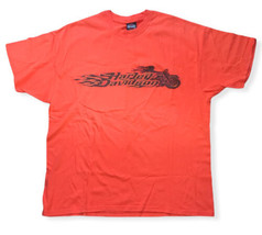 2002 McDaniel’s Harley Davidson Live Free Ride Free Orange T-Shirt 2XL - $30.56