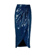 Zadig &amp; Voltaire Jamelia Sequins Leo Skirt Women&#39;s Azur $598 Sz 38 Or M,... - €162,59 EUR