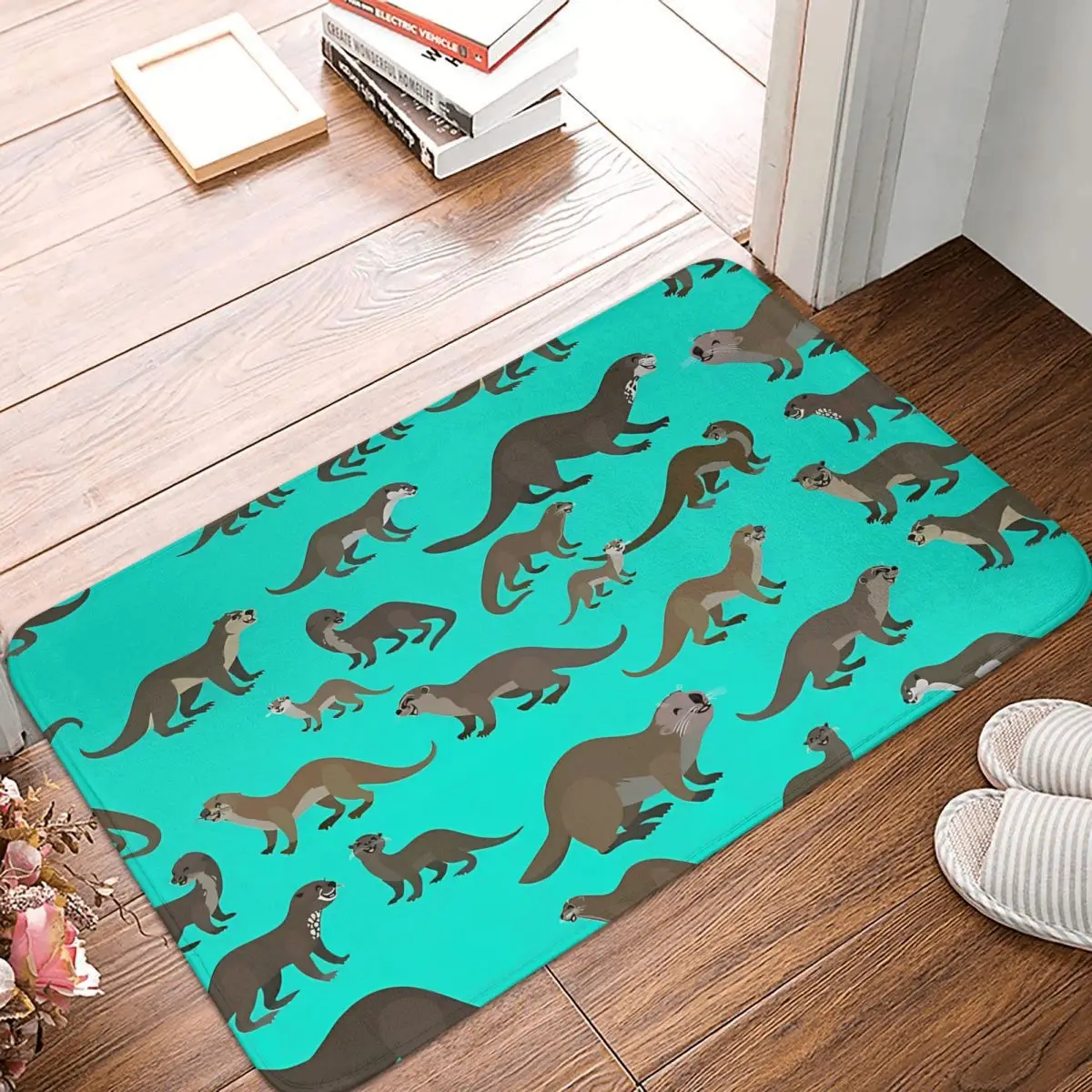 Non-slip Rug Doormat Kitchen Mat Know Your Otters Hallway Carpet Welcome... - $15.99