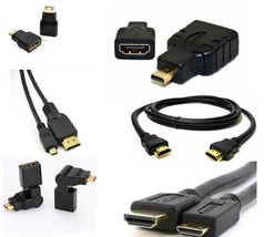 HDMI to HDMI Mini HDMI Micro HDMI Adapter HD Cable Lead Kit PC TV Tablet... - £2.95 GBP+