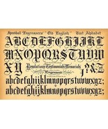 Speedball Pen - Old English Text Alphabet - 1957 - Lettering Calligraphy Magnet - £9.58 GBP