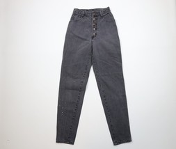 Vintage 80s 90s Streetwear Womens 7 / 8 Faded Button Fly Tapered Leg Jea... - $34.60