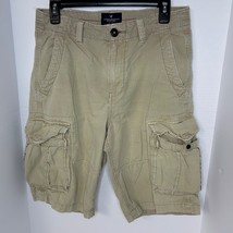 American Eagle Cargo Shorts Mens 28 Ripstop Tan Longboard Hiking Gorpcor... - $32.31 CAD