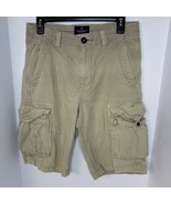 American Eagle Cargo Shorts Mens 28 Ripstop Tan Longboard Hiking Gorpcor... - $32.24 CAD