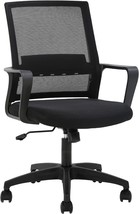 Home Office Chair With Armrests, Comfortable Executive Adjustable, Black. - $911.61 MXN