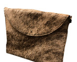 Bear Creek Leather Bcl Texas Naturel Mollet Cheveux Enveloppe Main Bando... - £19.71 GBP