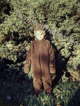 1976 Halloween Girl in Yogi Bear Costume Chicago Ektachrome 35mm Slide - £4.35 GBP