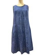 Porto sleeveless denim dress in WASHED DENIM - size L - $100.98