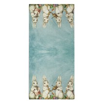 Mondxflaur Retro Rabbit Hand Towels for Bathroom Hair Absorbent 14x29 Inch - £10.38 GBP